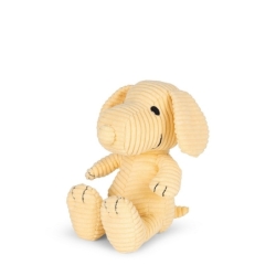 ECO Snoopy Velours côtelé jaune pastel - 19cm