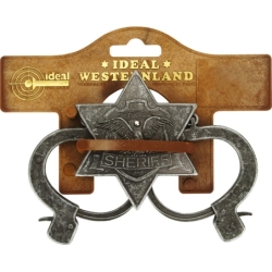 Etoile et Menottes de sheriff - Métal