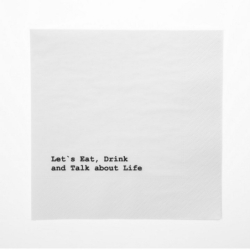 Serviettes en papier - Let’s Eat, Drink and...