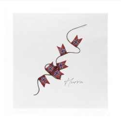 Serviettes en papier - Flag hurray - 20pcs -...