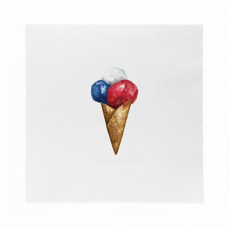 Serviettes en papier - Ice cream - 20pcs - 16x16cm