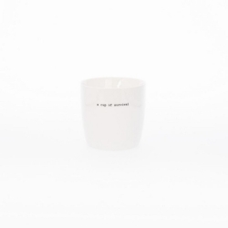 Mug - A cup of survival - Blanc - 9x9cm - 300ml