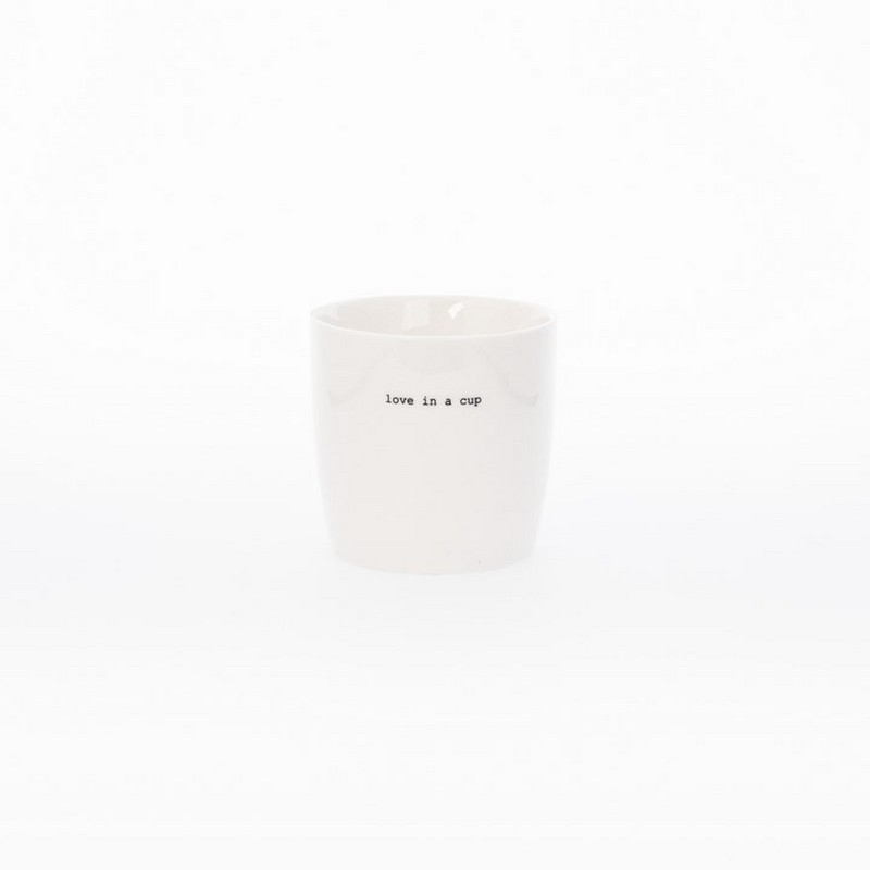 Mug - Love in a cup - Blanc - 9x9cm - 300ml