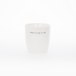 Mug Big - Coffee is a hug - Blanc - 10,5x10,5cm...