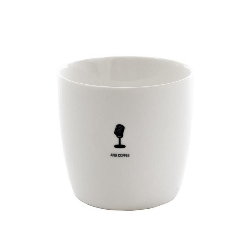 Mug - Mic and coffee - Blanc - 9x9cm - 300ml