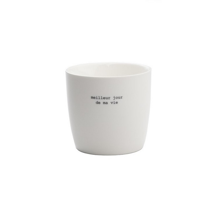 Mug - Meilleur jour de ma vie - Blanc - 9x9cm - 300ml