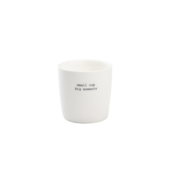 Mug Mini - Small cup, big moments - Blanc - 100ml