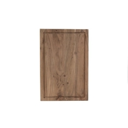 Planche à découper avec rigole à jus en acacia...