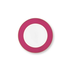 Assiette dessert - Rose/Or - 23cm
