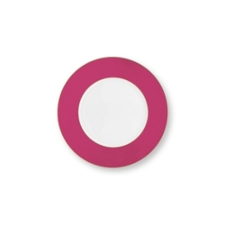 Assiette plate - Rose/Or - 28cm