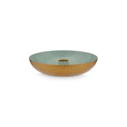 Bougeoir métal small Blushing Birds Bleu - 16cm