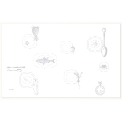 Nappe Embroidery Plates Royal - 150x250cm